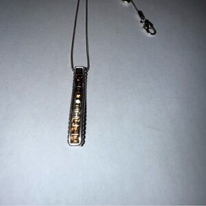 Brighton Brown Multicolor Stone Bar Necklace